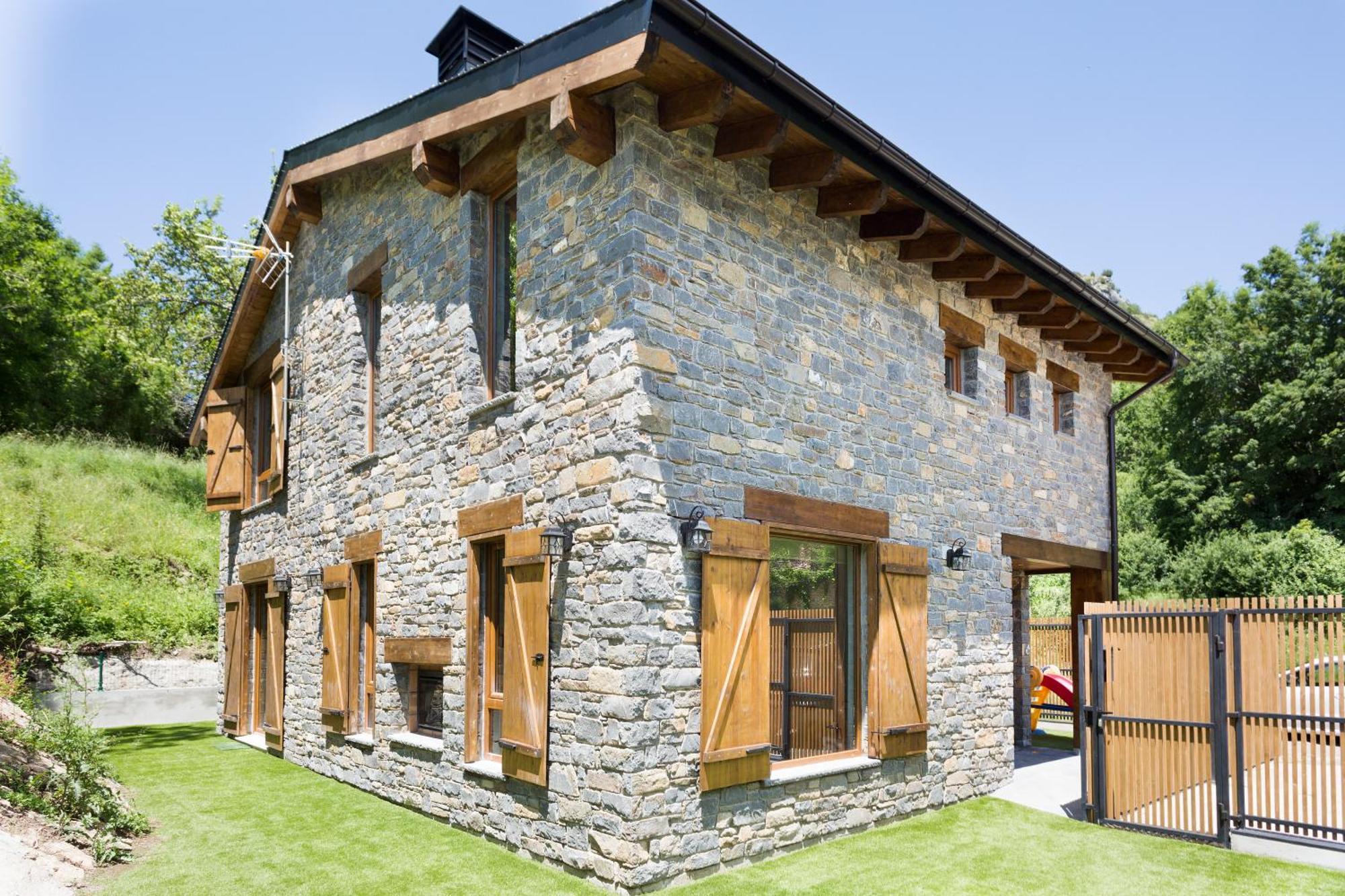 Casa Forelsa Lujo En La Montana Hoz de Jaca ภายนอก รูปภาพ